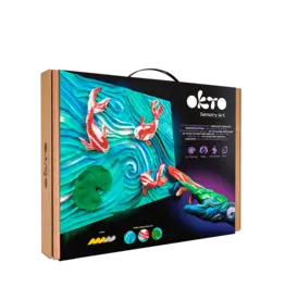 FAINO/WISE ELK DIY 3D painting creative set ” Koi Carps” TM OKTO 30*40 сm