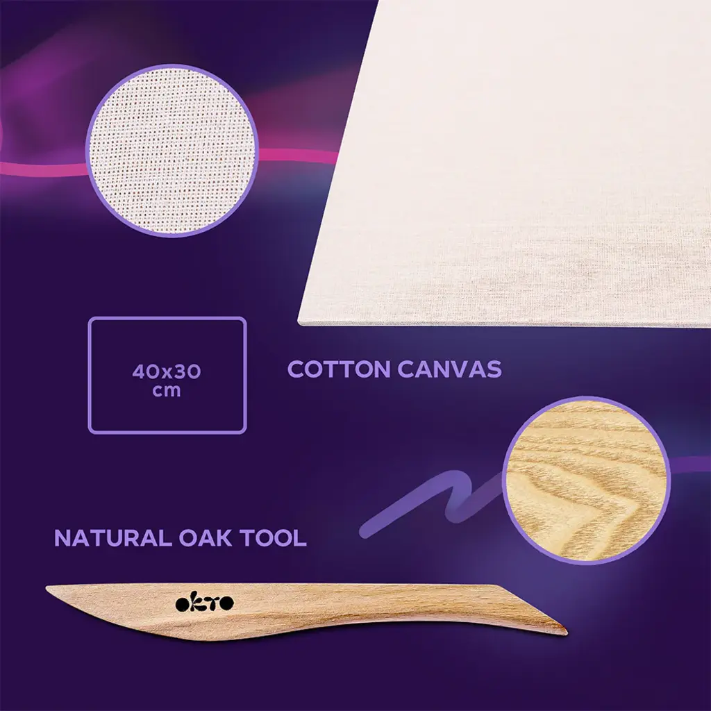 FAINO/WISE ELK DIY 3D painting creative set ” Koi Carps” TM OKTO 30*40 сm