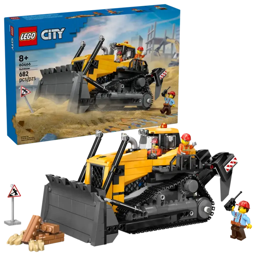 TOYHOUSE LEGO CITY Yellow Bulldozer with Front Loader