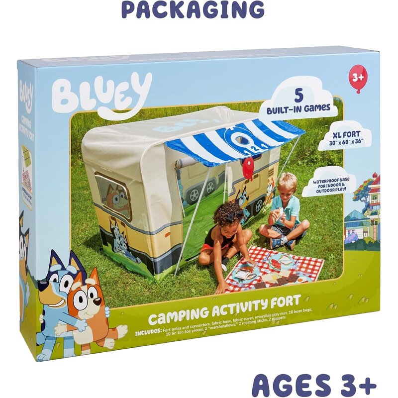 LITTLE KIDS INC Bluey Camping Activity Fort