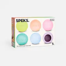 RETROSPECTIVE GOODS SPEKS Gump Mini Memory Gel Stress Balls 6-pack