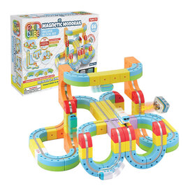 MEEKINS CORP. Rail Cube Magnetic Monorail Deluxe Block Set
