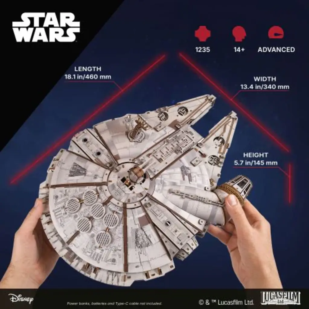 UKIDZ LLC DBA UGEARS US Millenium Falcon UGEARS