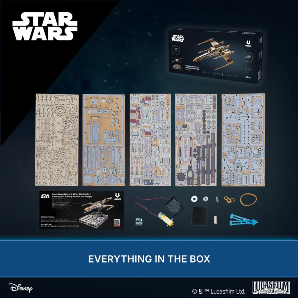 UKIDZ LLC DBA UGEARS US Luke Skywalkers X-Wing Fighter UGEARS