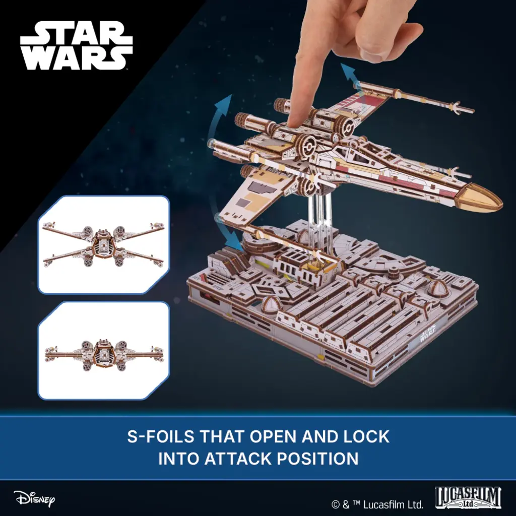 UKIDZ LLC DBA UGEARS US Luke Skywalkers X-Wing Fighter UGEARS