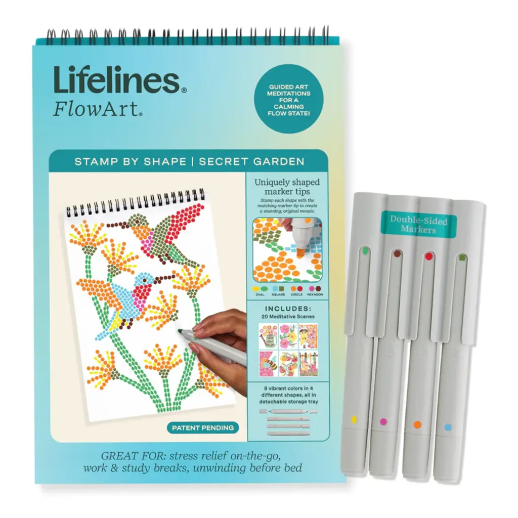 LIFELINES FlowArt Stamp By Shape Secret Garden
