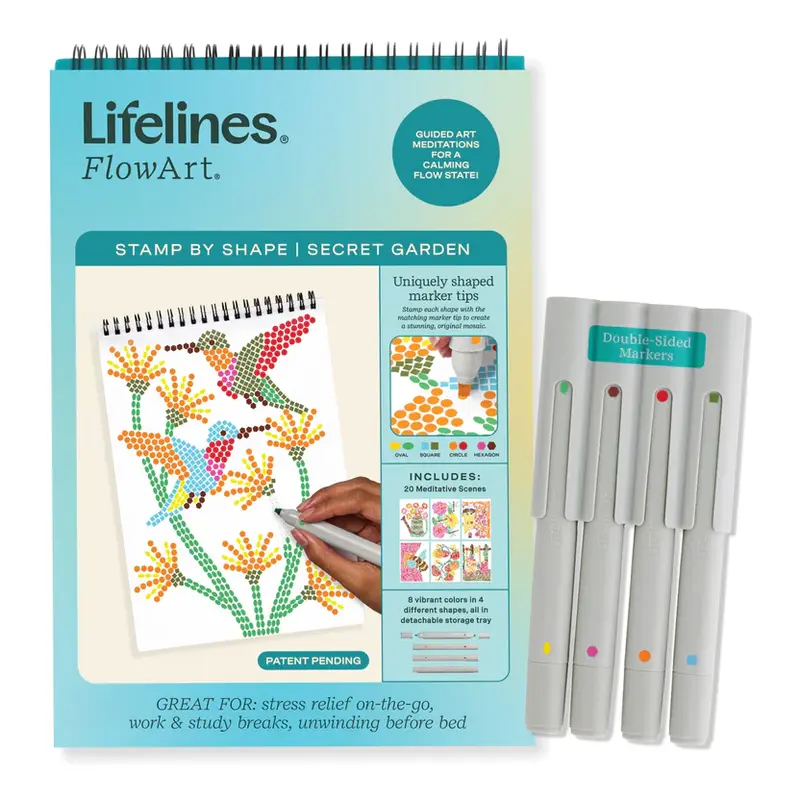 LIFELINES FlowArt Stamp By Shape Secret Garden
