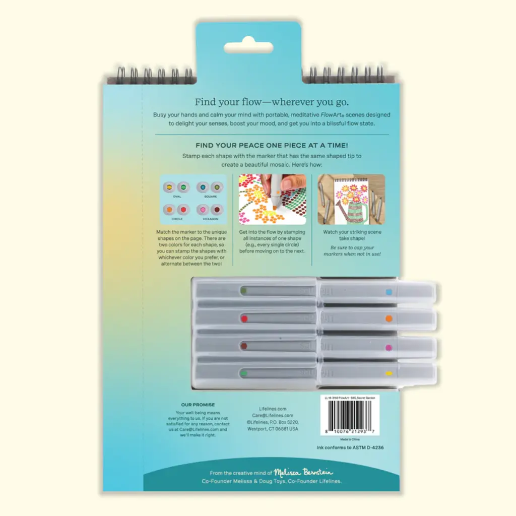 LIFELINES FlowArt Stamp By Shape Secret Garden