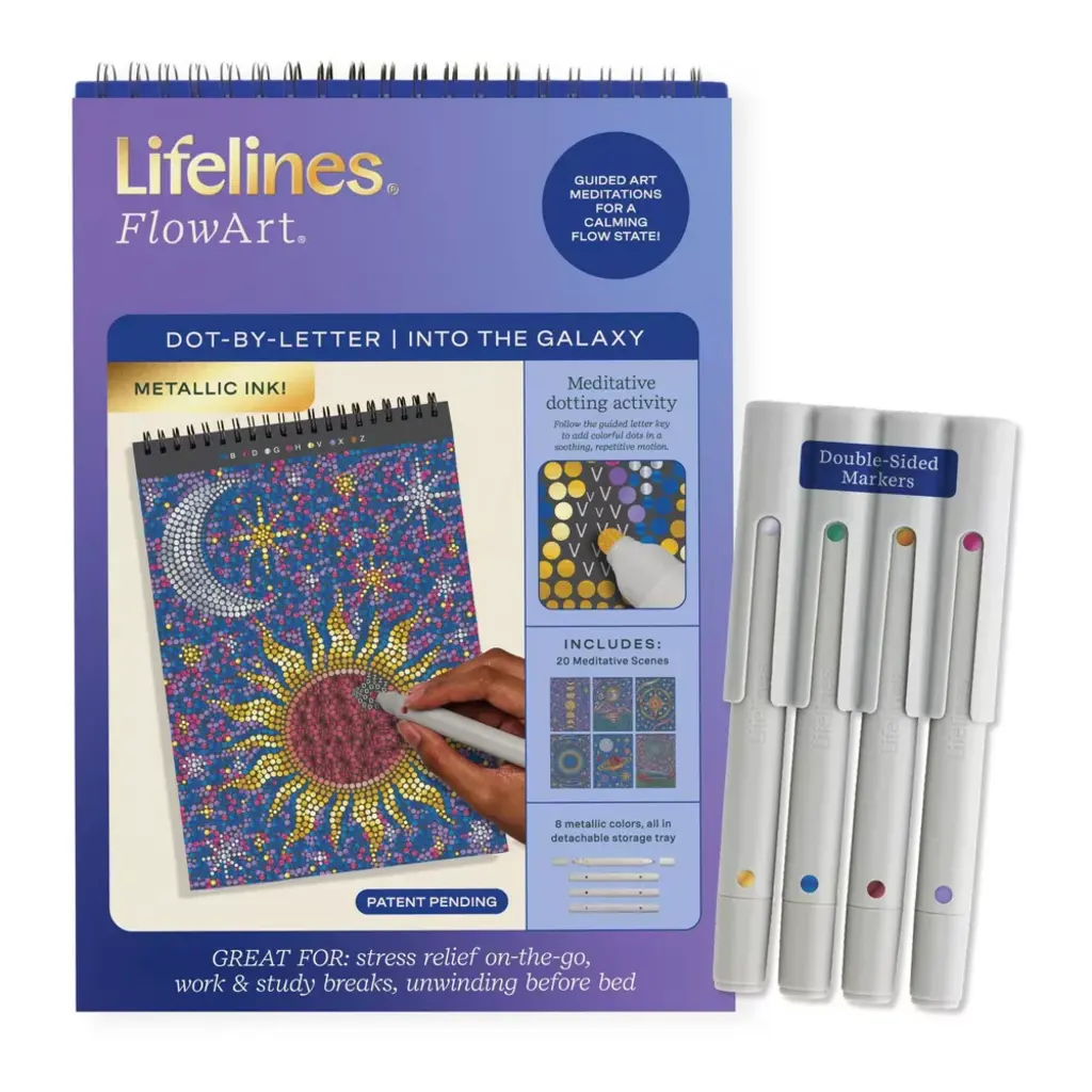 LIFELINES FlowArt Dot By Letter Into The Galaxy Metallic