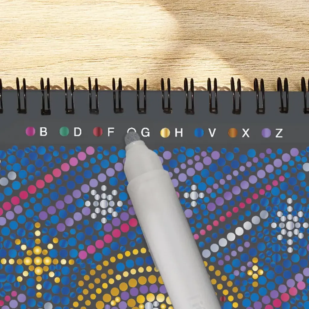 LIFELINES FlowArt Dot By Letter Into The Galaxy Metallic