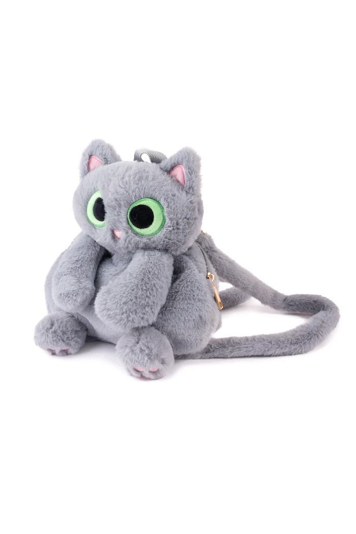 Gray Cutie Kitty Backpack