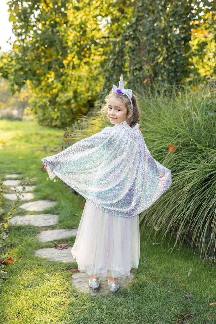 Unicorn Sparkle Cape and Headband (4-6)