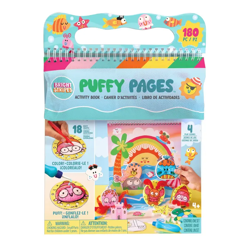 BRIGHT STRIPES Puffy Pages