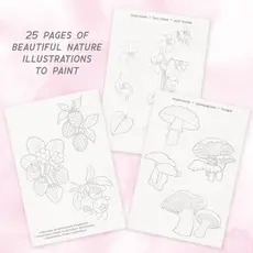 BRIGHT STRIPES Watercolor Journal Flora