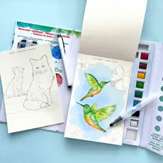 BRIGHT STRIPES WaterColor Journal Fauna