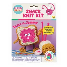 BRIGHT STRIPES Snack Knit Toast-n-Jammy