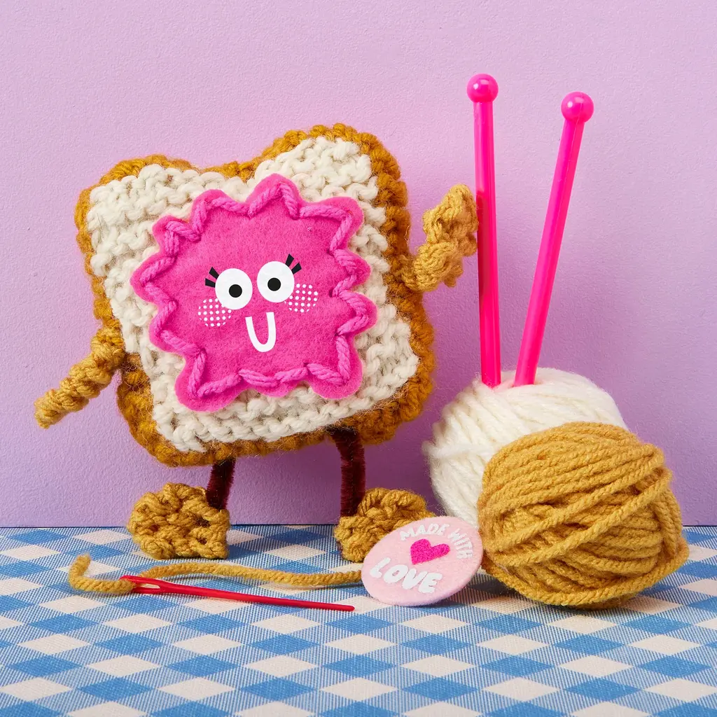 BRIGHT STRIPES Snack Knit Toast-n-Jammy