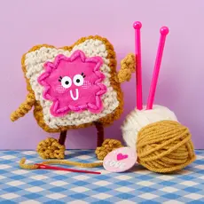BRIGHT STRIPES Snack Knit Toast-n-Jammy