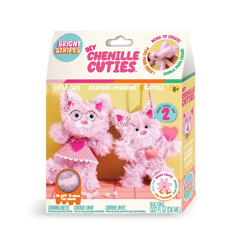 BRIGHT STRIPES DIY Chenille Cuties-Cutie Cats