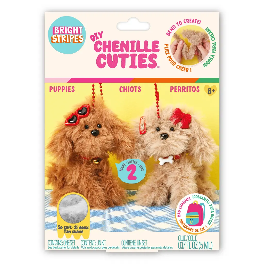 BRIGHT STRIPES DIY Chenille Cuties-Dogs