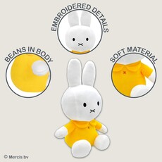 KIDS PREFERRED Miffy 8" Bean Bag - White w/ Yellow Dress