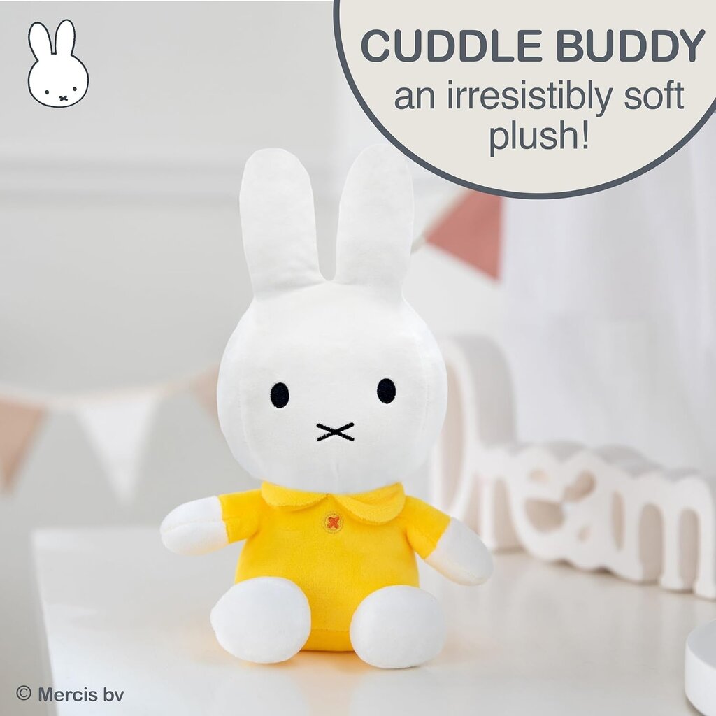 KIDS PREFERRED Miffy 8" Bean Bag - White w/ Yellow Dress