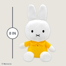 KIDS PREFERRED Miffy 8" Bean Bag - White w/ Yellow Dress