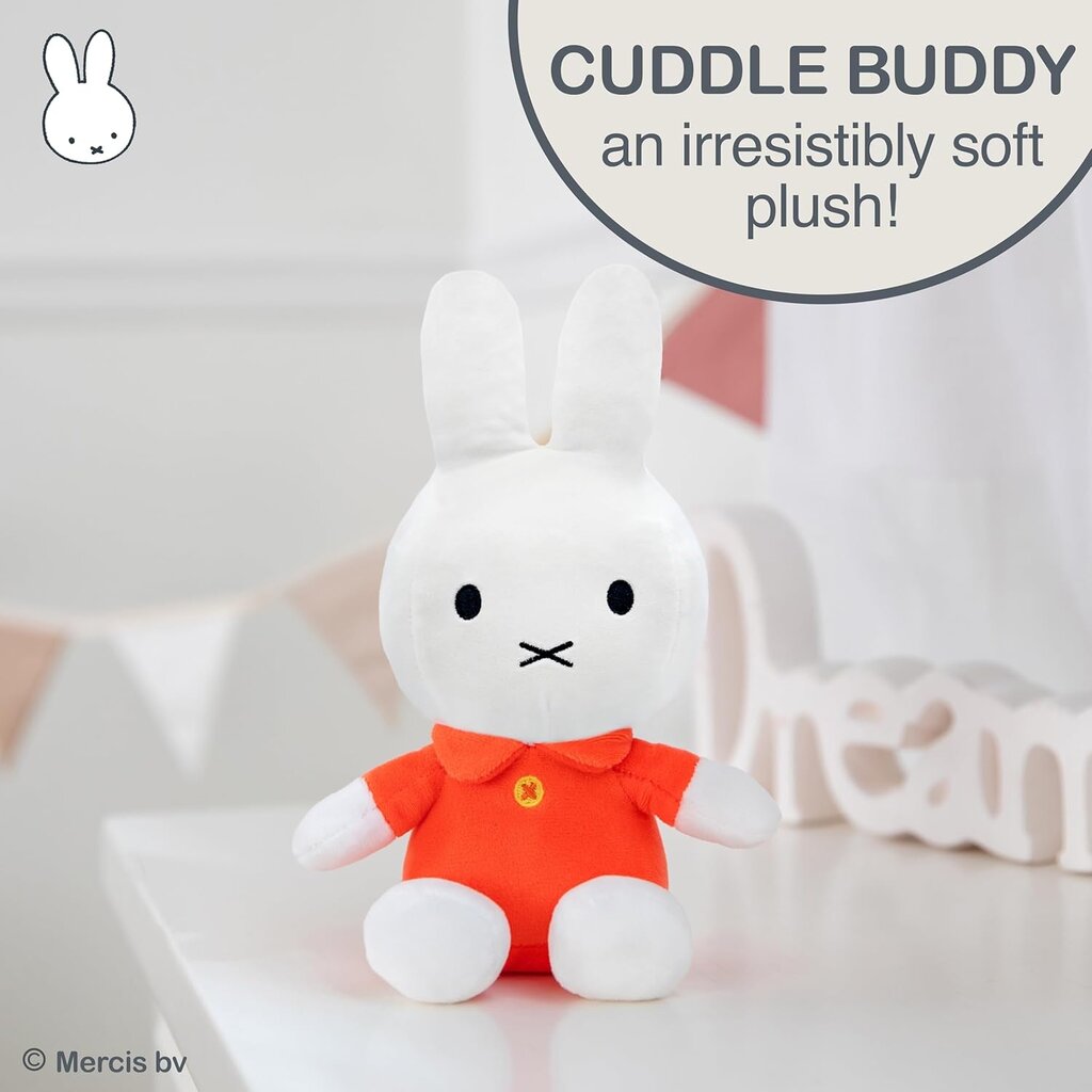 KIDS PREFERRED Miffy 8" Bean Bag - White w/ Orange Dress