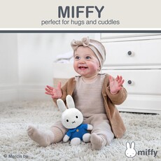 KIDS PREFERRED Miffy 8" Bean Bag - White w/ Blue Dress
