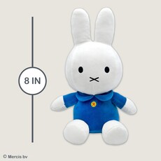 KIDS PREFERRED Miffy 8" Bean Bag - White w/ Blue Dress