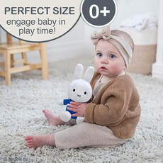 KIDS PREFERRED Miffy 8" Bean Bag - White w/ Blue Dress