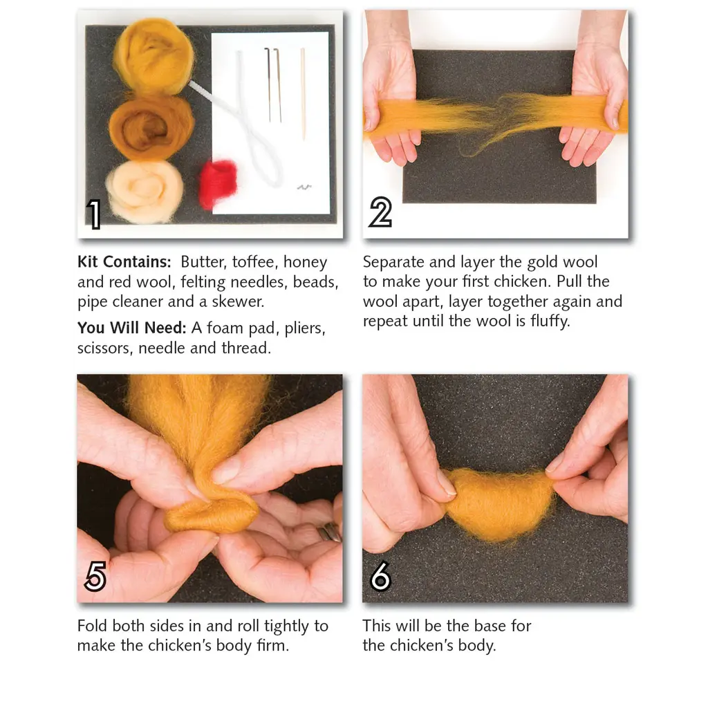 WOOLPETS Chickens - Intermediate