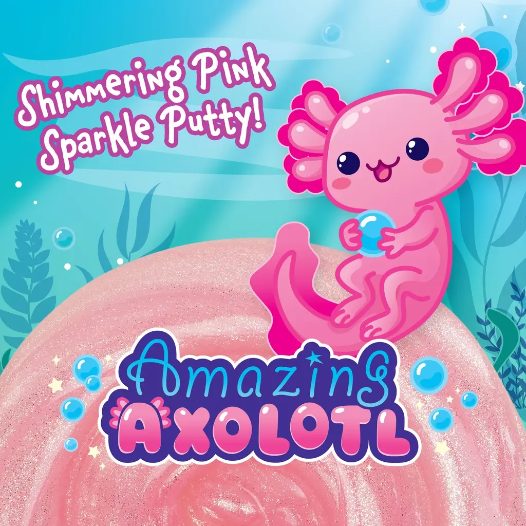 CRAZY AARON Amazing Axolotl Thinking Putty 4" Tin