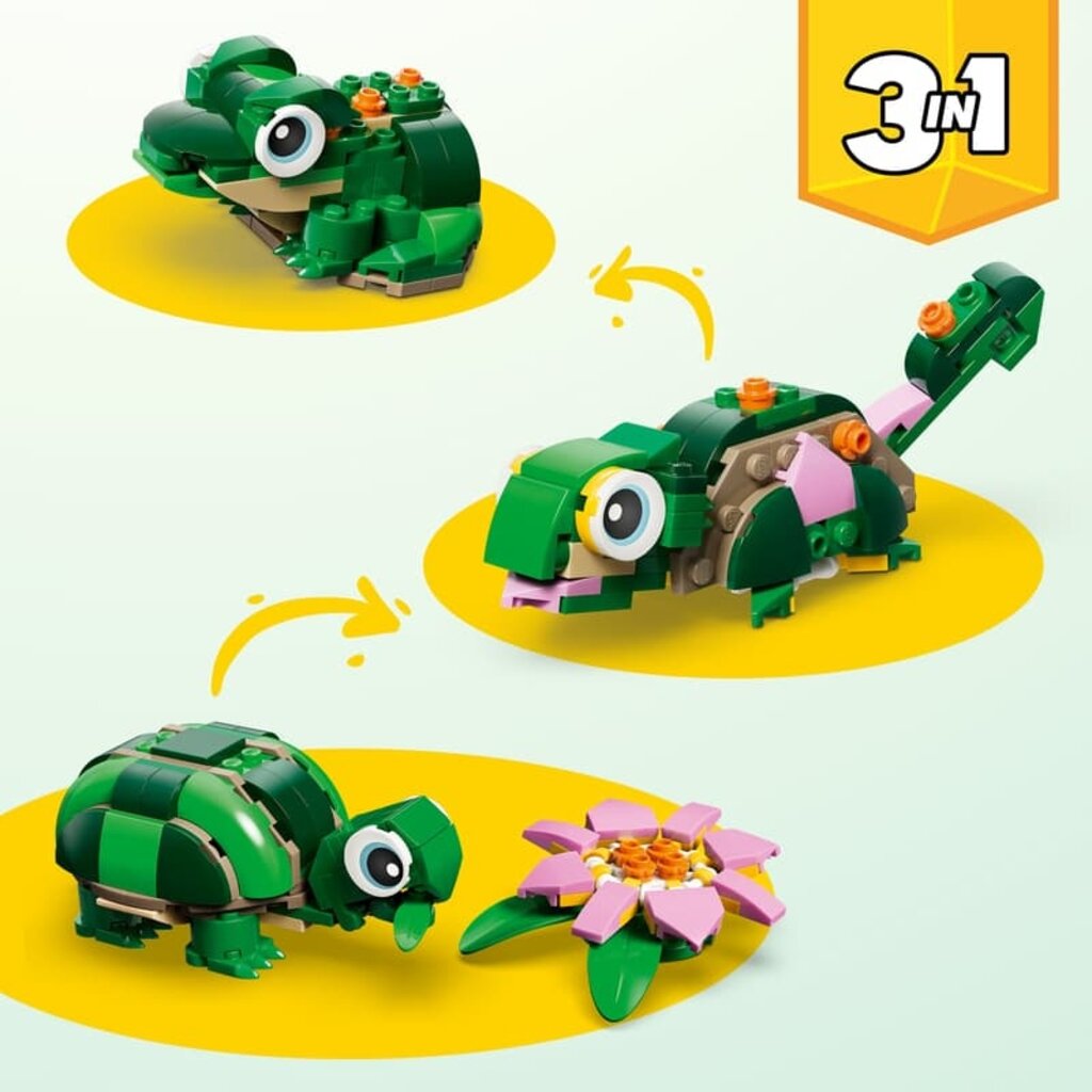 TOYHOUSE LEGO 3 in 1 Turtle With Water Lily