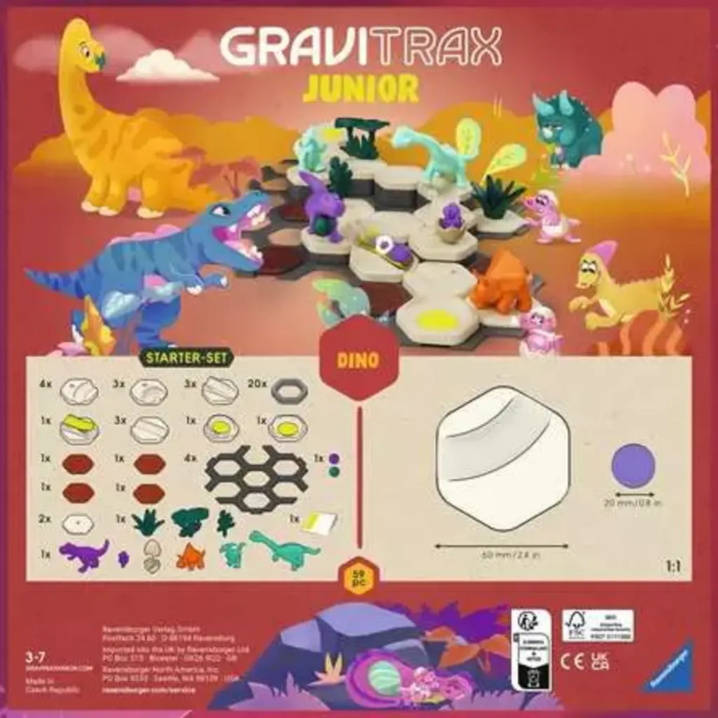 RAVENSBURGER Gravitrax Junior Dinosaur Starter Set Small