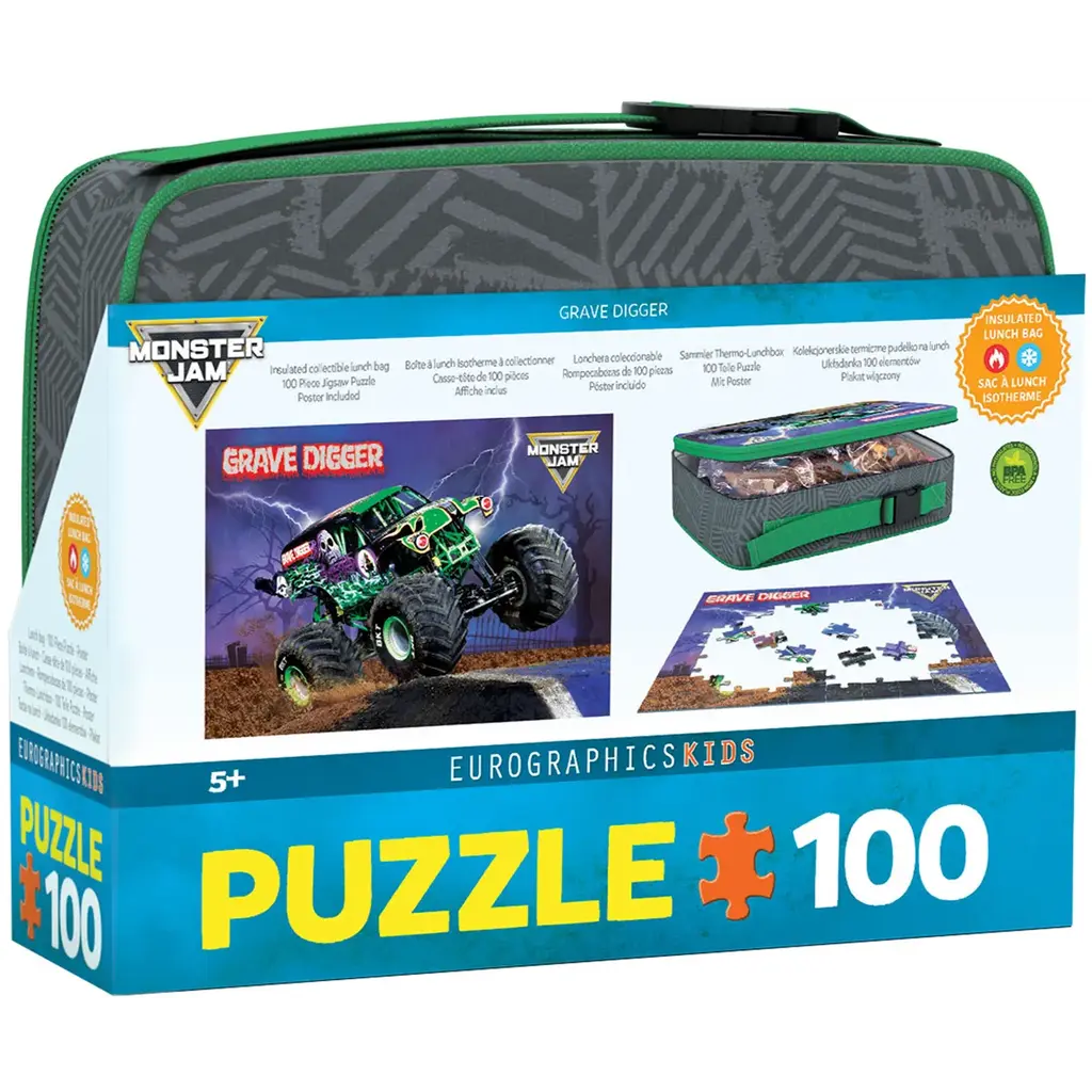 EUROGRAPHICS Grave Digger 100 pc Puzzle in Lunch Bag