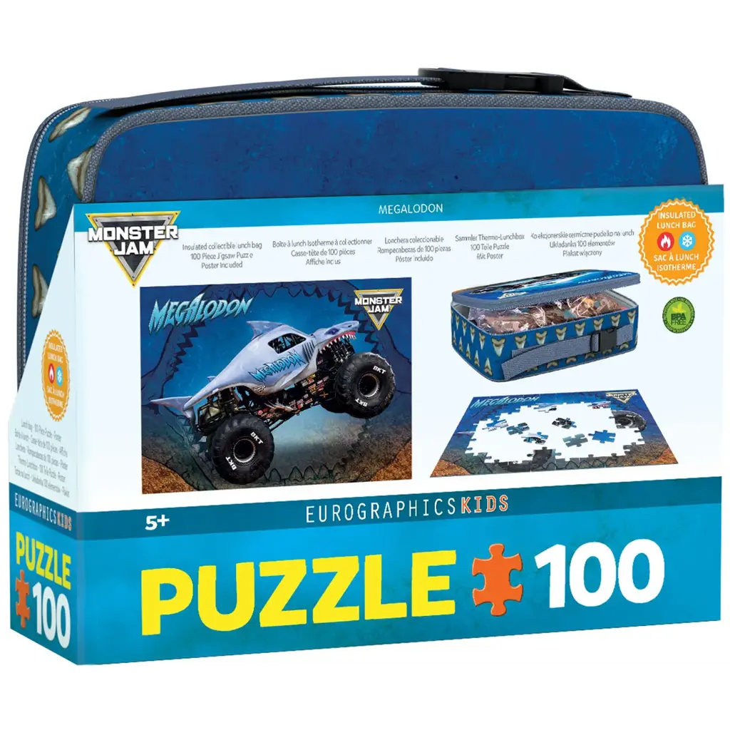 EUROGRAPHICS Megalodon 100 pc Puzzle in Lunch Bag