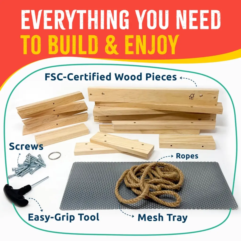 SPARKJUMP Picnic Table Feeder Woodworking Kit