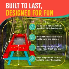 SPARKJUMP Picnic Table Feeder Woodworking Kit