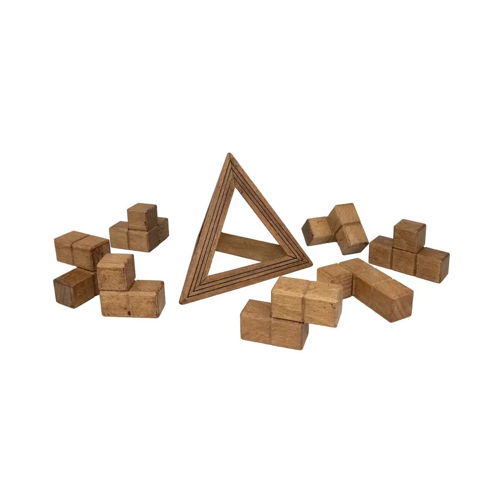 PROJECT GENIUS (RECENT TOY) Egyptian Triglyph Wooden Puzzle