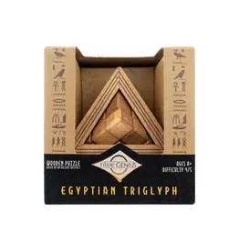 PROJECT GENIUS (RECENT TOY) Egyptian Triglyph Wooden Puzzle