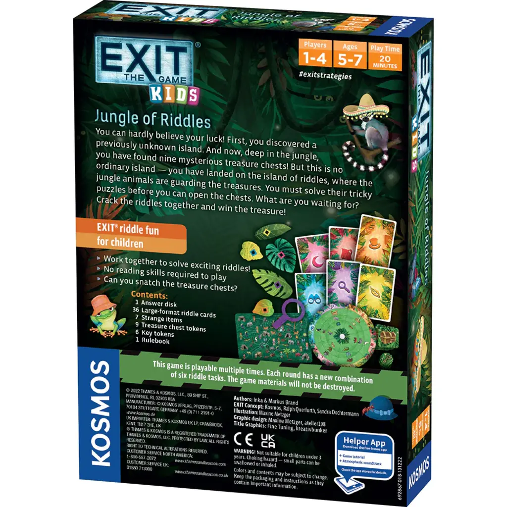 THAMES & KOSMOS EXIT: The Game - Kids - Jungle of Riddles