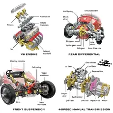 THAMES & KOSMOS V8 Race Car Kit