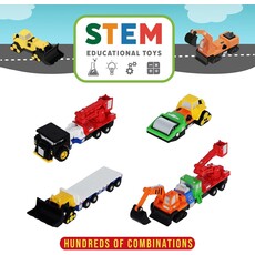 POPULAR PLAYTHINGS Micro Mix or Match Vehicles Construction 3+