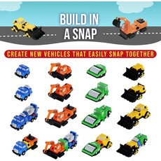 POPULAR PLAYTHINGS Micro Mix or Match Vehicles Construction 3+