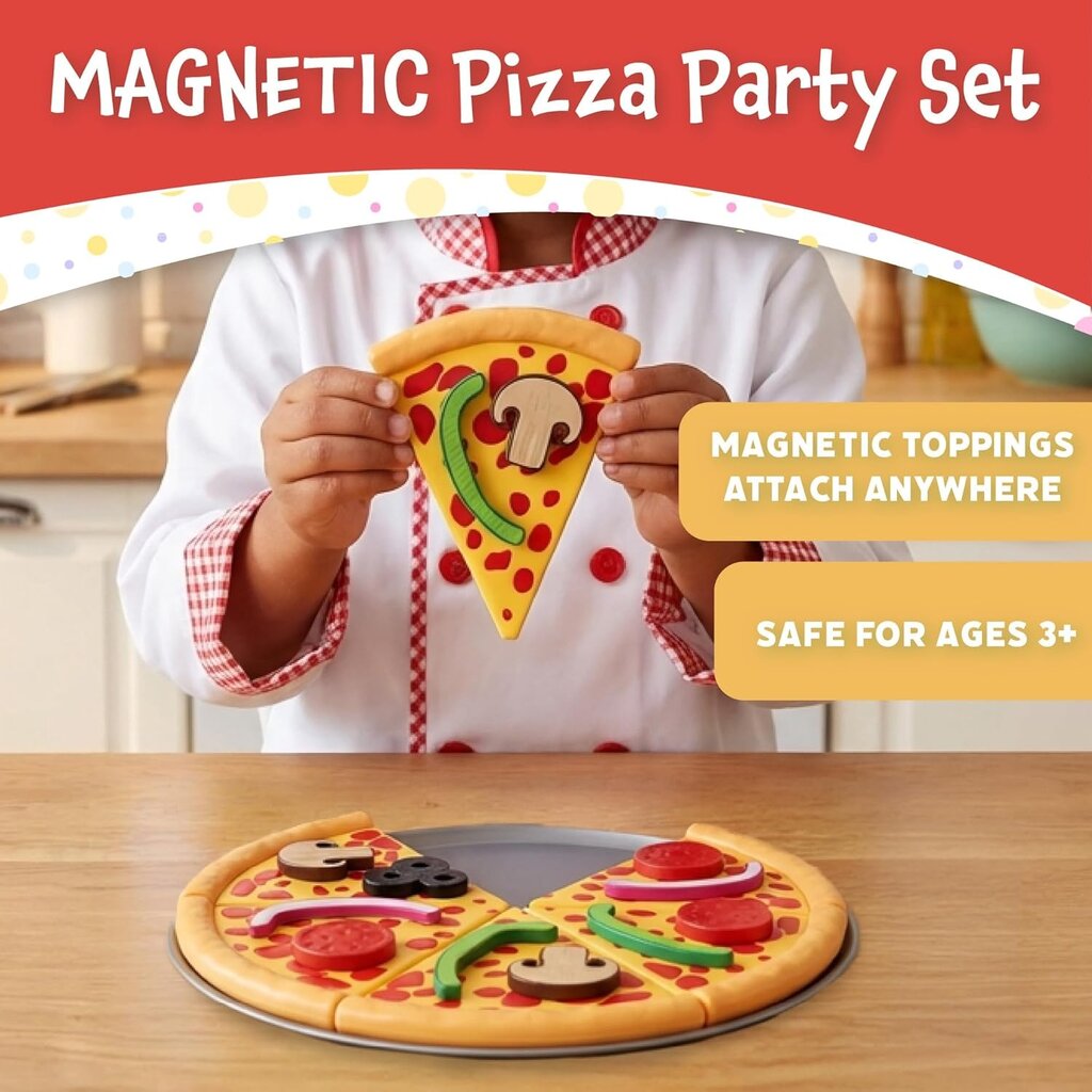 POPULAR PLAYTHINGS Magnetic Pizza Party Set