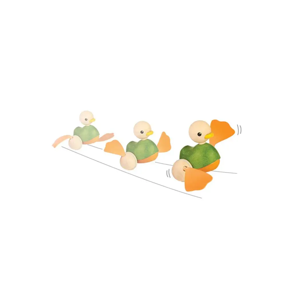 PLAN TOYS Push Along Duck *In Store Pick Up Only*