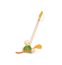 PLAN TOYS Push Along Duck *In Store Pick Up Only*