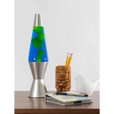 SCHYLLING Lava Lamp 14.5" Green Wax & Blue Liquid *In Store Pickup Only*