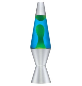 SCHYLLING Lava Lamp 14.5" Green Wax & Blue Liquid *In Store Pickup Only*